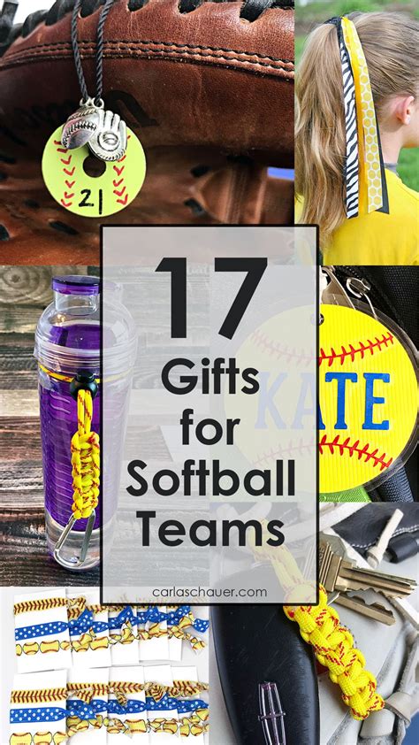 homemade softball gift ideas.